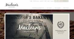 Desktop Screenshot of macleansbakery.com
